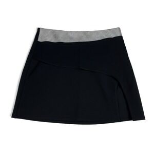 Superdown Ryan Studded Mini Skirt Black XS‎ Asymmetrical Wrap Revolve Egirl Alt
